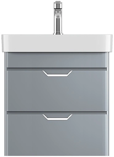 Тумба-умывальник подвесная ISVEA Fonte 48 серый 21SQS104048I+10SQ50048SV Тумба-умывальник подвесная ISVEA Fonte 48 серый 21SQS104048I+10SQ50048SV