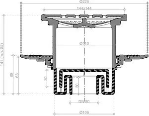 Трап вертикальный Set Pestan Confluo Standart Vertical Drops Mask 150x150мм 13000075 Трап вертикальный Set Pestan Confluo Standart Vertical Drops Mask 150x150мм 13000075, 2