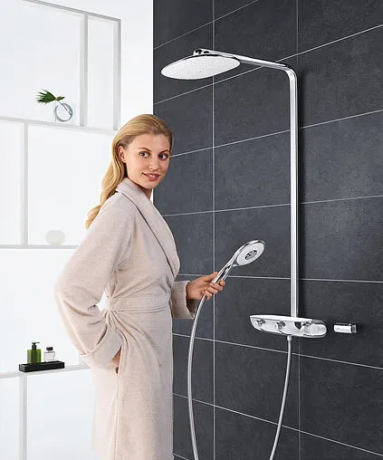 Душевая система с термостатом для душа Grohe Rainshower SmartControl 360 Mono хром/белый 26361LS0