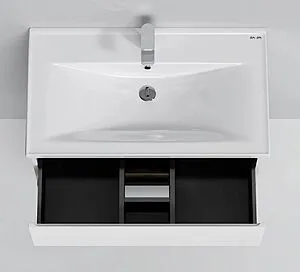 Тумба под умывальник напольная Am.Pm X-Joy 80 белый/светлое дерево M85AFSX0802WG, 4