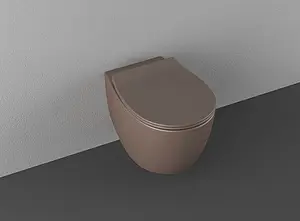 Крышка-сиденье для унитаза с микролифтом ISVEA D40 коричневый 40D40531I-S, 4