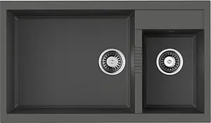 Мойка кухонная Omoikiri Tedori 86-2-LB-PL платина 4993939, 1