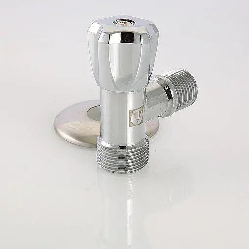 Вентиль регулирующий угловой для бытовой техники ½&quot;н x ¾&quot;н хром Valtec VT.240.TN.0405