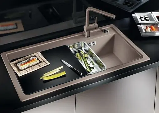 Мойка кухонная Blanco Zenar XL 6S 100 R тёмная скала 523965