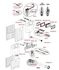 Инсталляция для подвесного унитаза AlcaPlast Alcamodul AM100/850 Инсталляция для подвесного унитаза AlcaPlast Alcamodul AM100/850, 3
