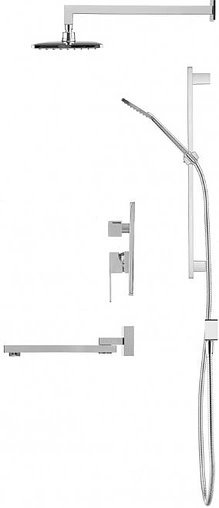 Душевая система со смесителем для ванны Swedbe Platta хром 5545