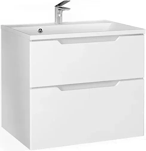Тумба-умывальник подвесная Raval Wector 70 белый Wct.01.70/P/W/MD+4627173210171