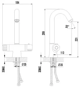 Термостат для кухни Lemark Thermo хром LM7735C Термостат для кухни Lemark Thermo хром LM7735C, 2