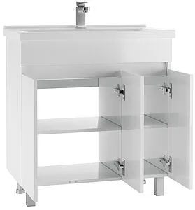 Тумба под умывальник напольная Айсберг Миранда 80/Maria 80 белый DA1624T, 4