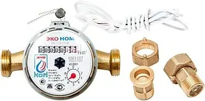 Счетчик воды импульсный Ду15 ЭКО НОМ-15-110И+КМЧ-15-ОК СВ110-007 Счетчик воды импульсный Ду15 ЭКО НОМ-15-110И+КМЧ-15-ОК СВ110-007, 1