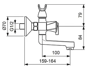 Смеситель для ванны Vidima Life хром BA361AA Смеситель для ванны Vidima Life хром BA361AA, 2