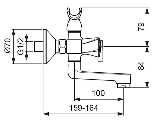 Смеситель для ванны Vidima Life хром BA361AA Смеситель для ванны Vidima Life хром BA361AA