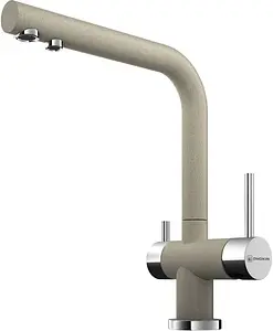 Смеситель для кухни с подключением к фильтру Omoikiri Nagano-SA бежевый/хром 4994055, 1