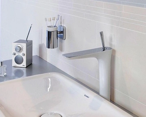 Стакан Hansgrohe PuraVida хром/белый 41504000