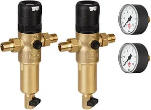 Фильтр тонкой очистки воды с редуктором давления ½"н x ½"н Goetze FD07-½H+Н GTZFIN011 Фильтр тонкой очистки воды с редуктором давления ½"н x ½"н Goetze FD07-½H+Н GTZFIN011, 1