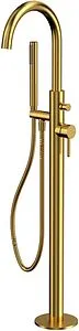 Смеситель для ванны напольный WHITECROSS Y brushed gold золото брашированное Y1233GLB Смеситель для ванны напольный WHITECROSS Y brushed gold золото брашированное Y1233GLB, 1