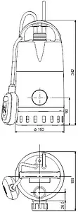 Насос дренажный Q=14м³/ч H=9м Grundfos UNILIFT CC9 A1 96280970 Насос дренажный Q=14м³/ч H=9м Grundfos UNILIFT CC9 A1 96280970, 2