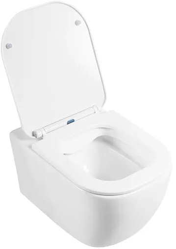 Комплект 5 в 1 BelBagno Genova BB1102CH/BB1102SC/BB002-80/BB014-SR-BIANCO с кнопкой белый глянцевый
