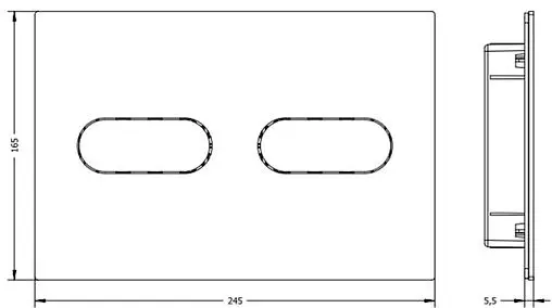 Клавиша смыва для унитаза ArtCeram INOX 711.000.BG золото брашированное PVD