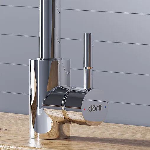 Смеситель для кухни с выдвижным изливом Dorff Logic хром D3007500