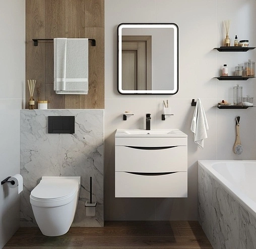 Держатель туалетной бумаги IDDIS Slide чёрный матовый SLIBS00i43