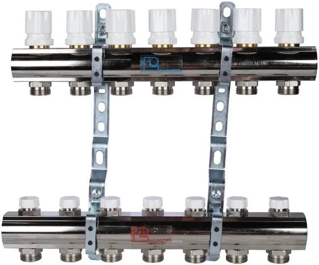 Группа коллекторная без расходомеров 7 отводов 1&quot;в/в x ¾&quot;ек Luxor CD 468M/7 15552707MN, 1