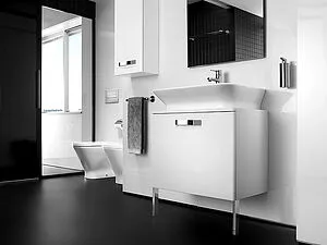 Шкаф Roca Gap 35 L белый глянец ZRU9302882, 4