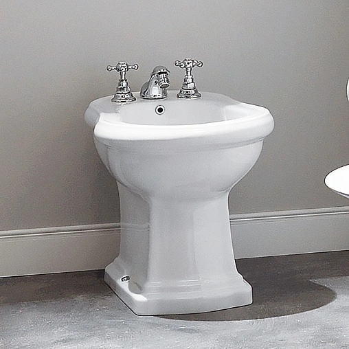 Биде напольное Kerasan Retro белый 102001*1