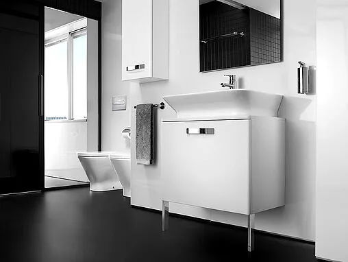 Шкаф Roca Gap 35 L белый глянец ZRU9302882