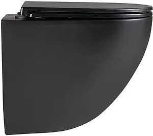 Унитаз подвесной безободковый Lemark Glazer Торнадо 3.0 черный матовый 9612004, 5