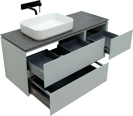 Тумба под умывальник подвесная Allen Brau Infinity 120 L папирус 1.21005.PWM