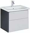 Тумба-умывальник подвесная Roca Ronda 60 белый/антрацит ZRU9302963+327472000