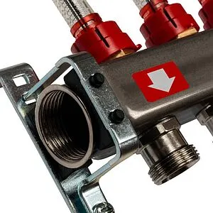 Группа коллекторная с расходомерами 7 отводов 1&quot;в/в x ¾&quot;ек Stout SMS-0927-000007, 4