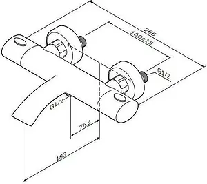 Термостат для ванны Am.Pm Sense хром F7550064 Термостат для ванны Am.Pm Sense хром F7550064, 2