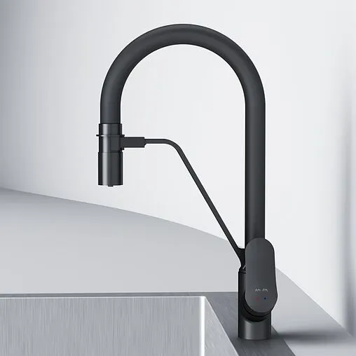 Смеситель для кухни с подключением к фильтру Am.Pm Like чёрный матовый F8007822