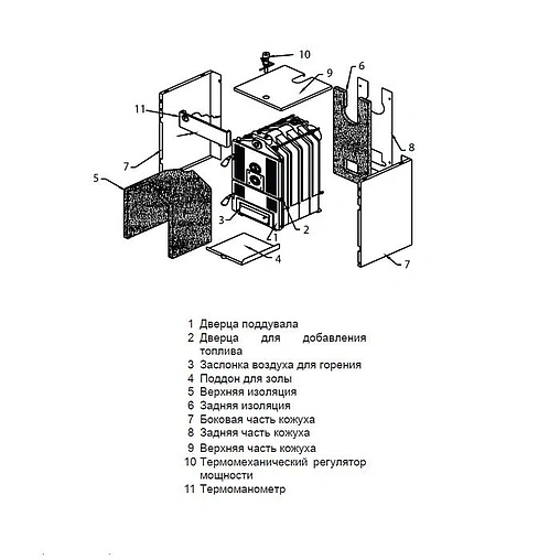 Котел твердотопливный Бобер 60 DLO Protherm 0010018864