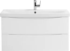Тумба-умывальник подвесная BelBagno MARINO-CER 100 Bianco Opaco MARINO-CER-1000-2C-SO-BO-P+BB-0324-100-LVB, 1