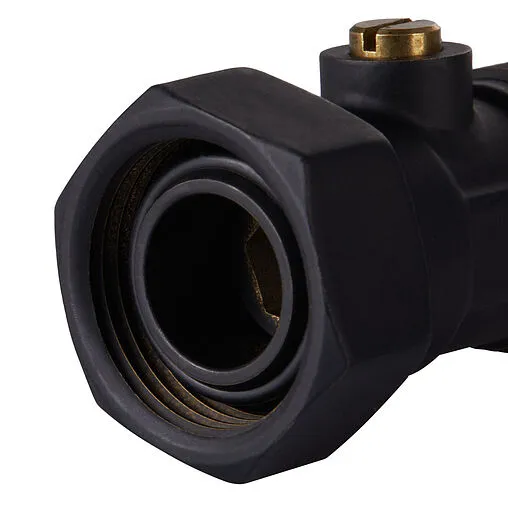 Набор нижнего подключения прямой раздельный ¾&quot;ек x ¾&quot;ек Royal Thermo черный RANPP13434BL