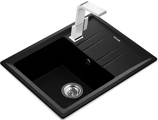 Мойка кухонная Teka Stone 45 S-TG 1B 1D черный металлик 115330045