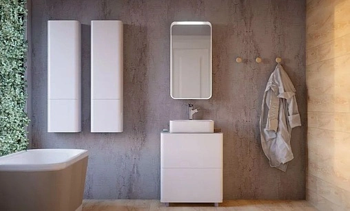 Тумба-умывальник напольная Raval Pure 65 белый Pur.01.65/N/W+641945