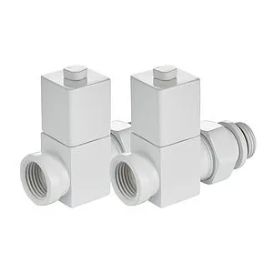 Комплект вентилей запорных прямых ½" в/н Royal Thermo Cube белый RTE 56.0005 Комплект вентилей запорных прямых ½" в/н Royal Thermo Cube белый RTE 56.0005, 4