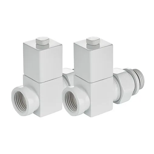 Комплект вентилей запорных прямых ½" в/н Royal Thermo Cube белый RTE 56.0005 Комплект вентилей запорных прямых ½" в/н Royal Thermo Cube белый RTE 56.0005