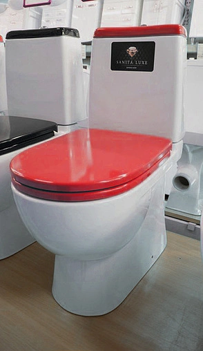Унитаз-компакт Sanita Luxe Best Color Red белый/красный WC.CC/Best/2-DM/RED.G/S1
