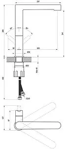 Смеситель для раковины Ravak Puri хром X070143, 2