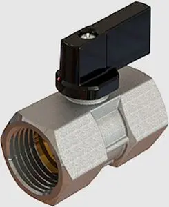 Кран шаровый мини ⅜"в x ⅜"в Elsen Mini EV92.3838 Кран шаровый мини ⅜"в x ⅜"в Elsen Mini EV92.3838, 2