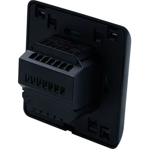 Проводной комнатный терморегулятор НО/НЗ 230В Valtec черный VT.AC709.B.0