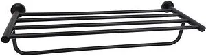 Полка для полотенец Aquatek Вега чёрный матовый AQ4015MB, 1