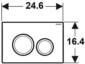 Инсталляция для подвесного унитаза Set 3 в 1 Geberit Duofix 458.134.11.2 с кнопкой Delta 12 белый глянцевый, 5