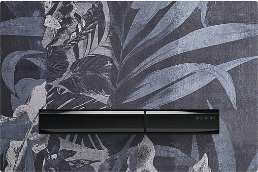 Клавиша смыва для унитаза Geberit Sigma 50 115.671.00.2 кнопки/черный, панель/под выбранное покрытие