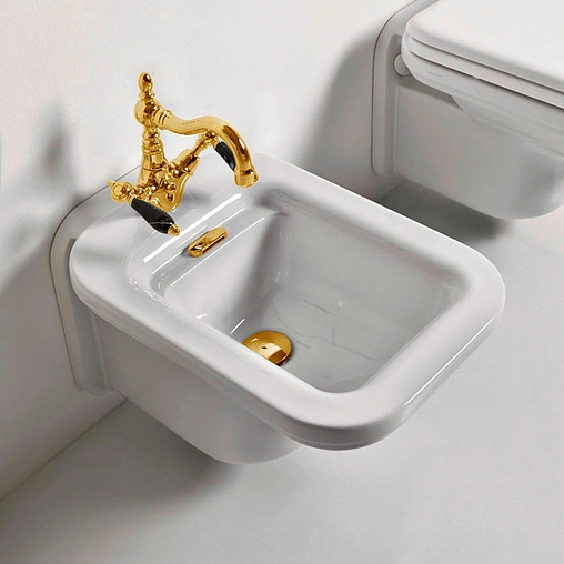 Биде подвесное Kerasan Waldorf белый 4125K1bi/cr*1